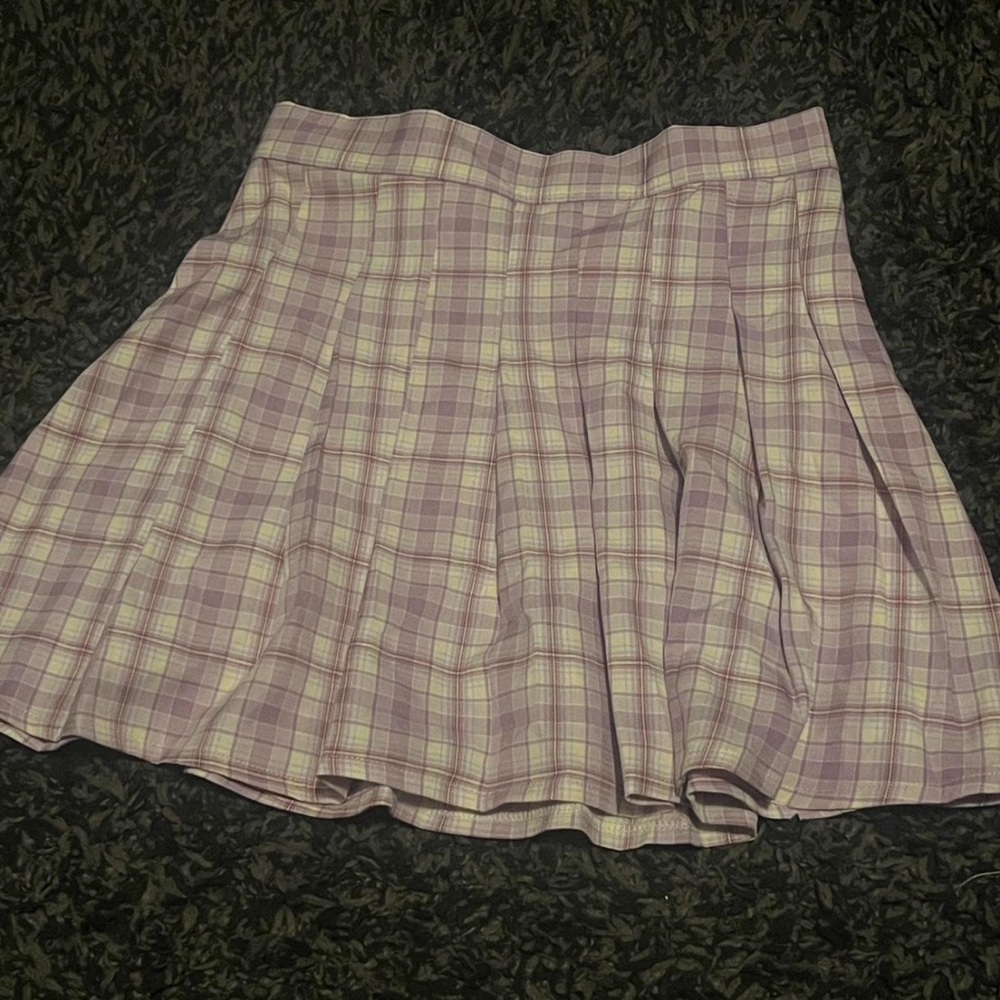 Plaid Purple Skirt